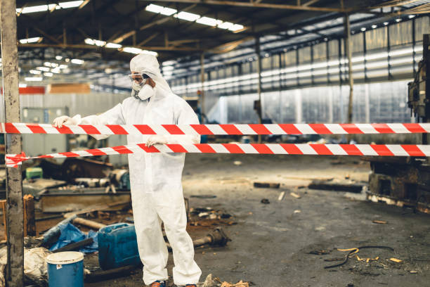 Professional Biohazard Cleanup technician working in Ada, MN